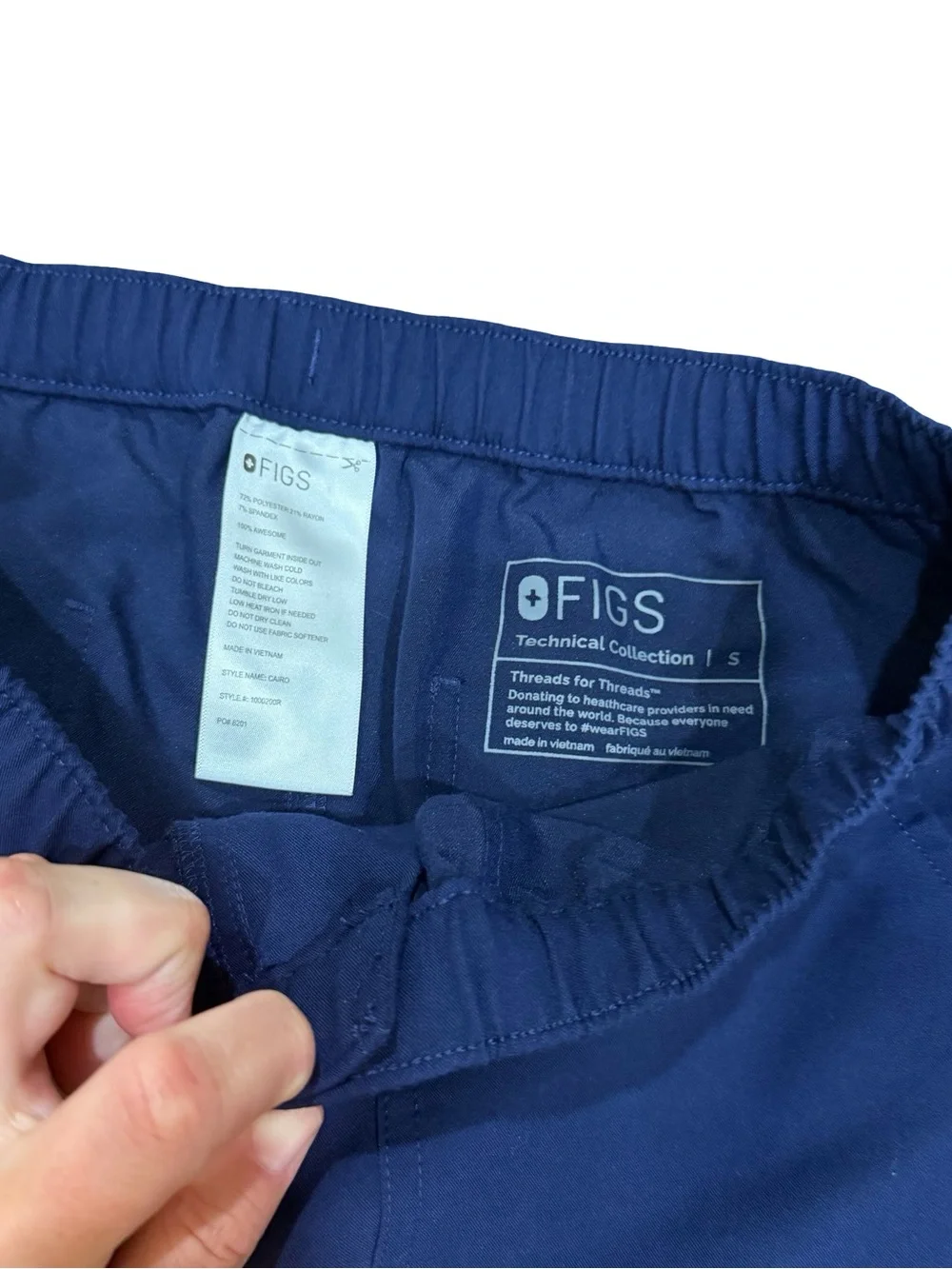 ✨ FIGS Men's Cairo Straight-Leg Scrub Pants Size Small in Navy